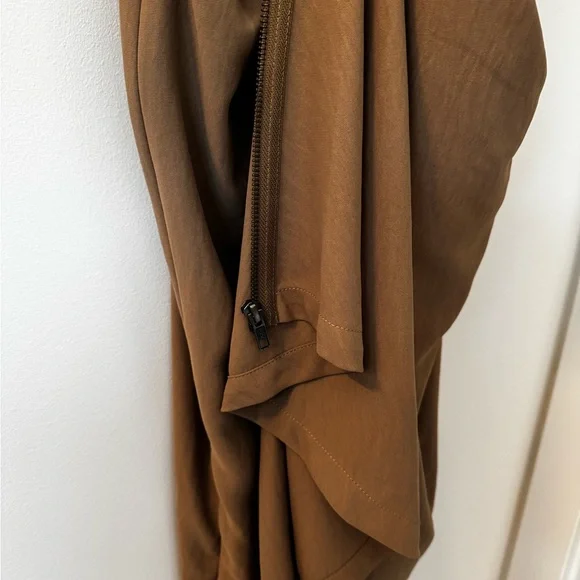 Byron Lars Zip Twist Front Dress in Saddle Size 12 - Picture 6 of 8